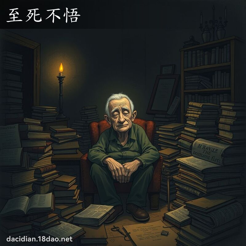 至死不悟 - 國語大辭典配圖