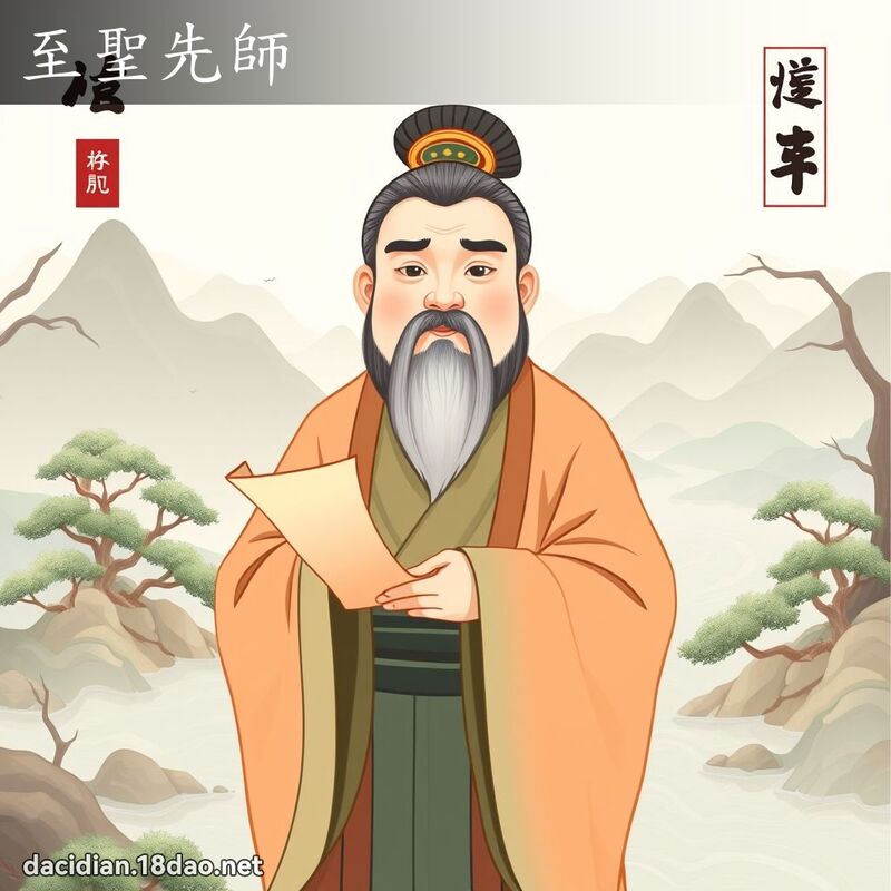 至圣先师 - 国语大辞典配图
