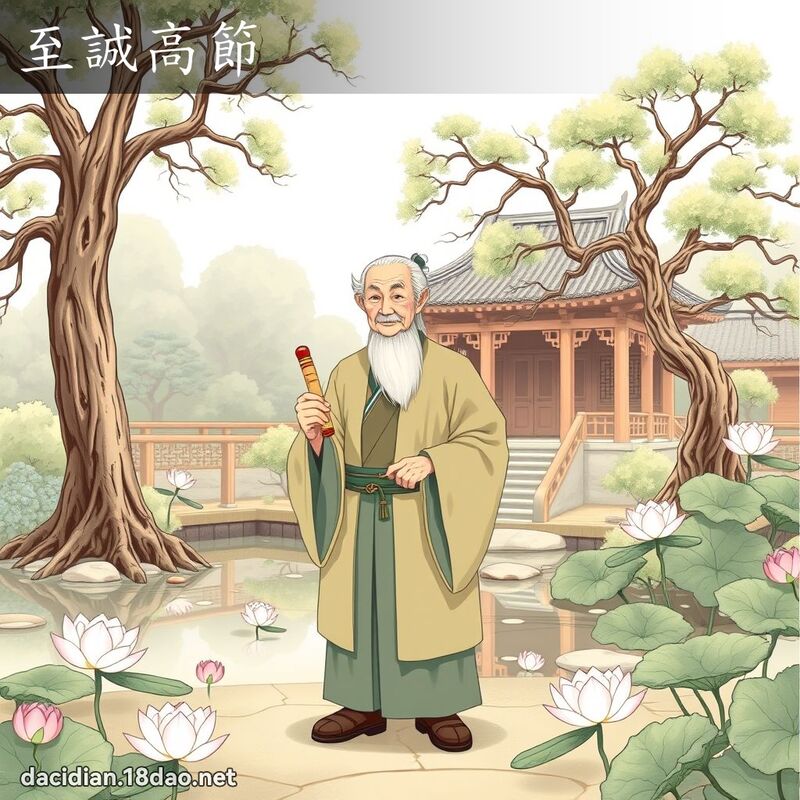 至誠高節 - 國語大辭典配圖