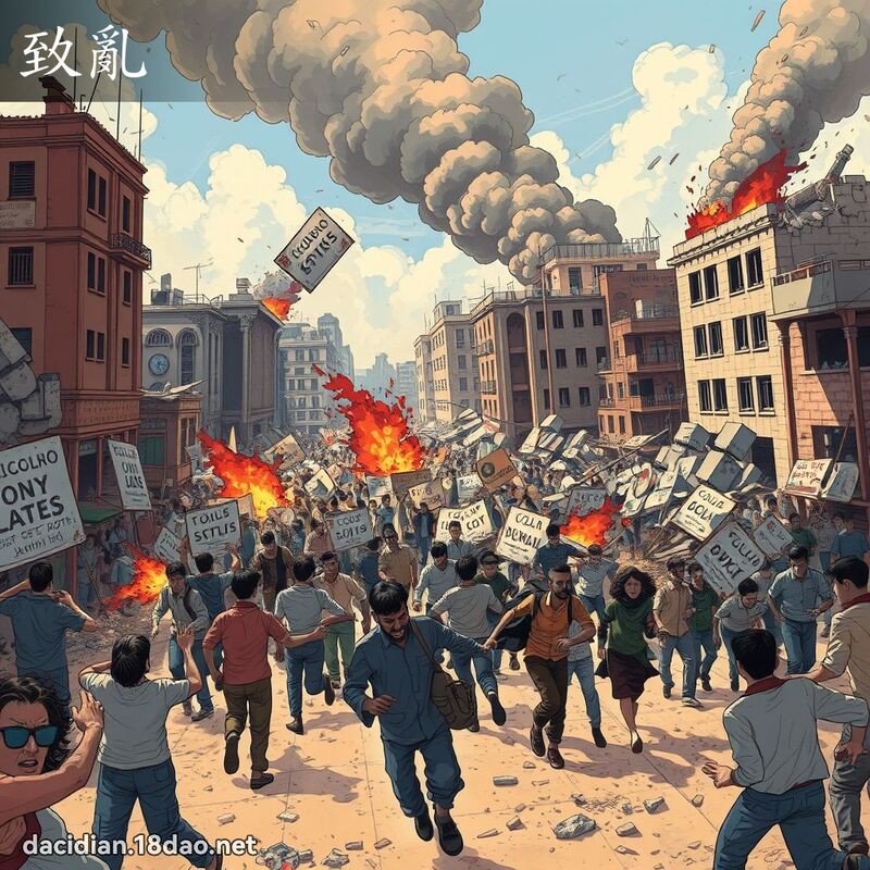 致乱 - 国语大辞典配图