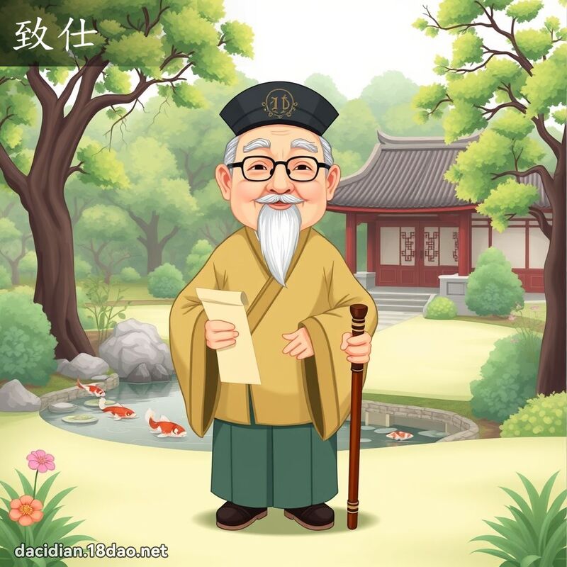 致仕 - 国语大辞典配图