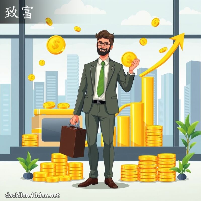 致富 - 國語大辭典配圖