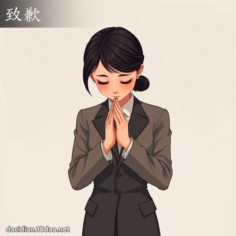 致歉 - 國語大辭典配圖