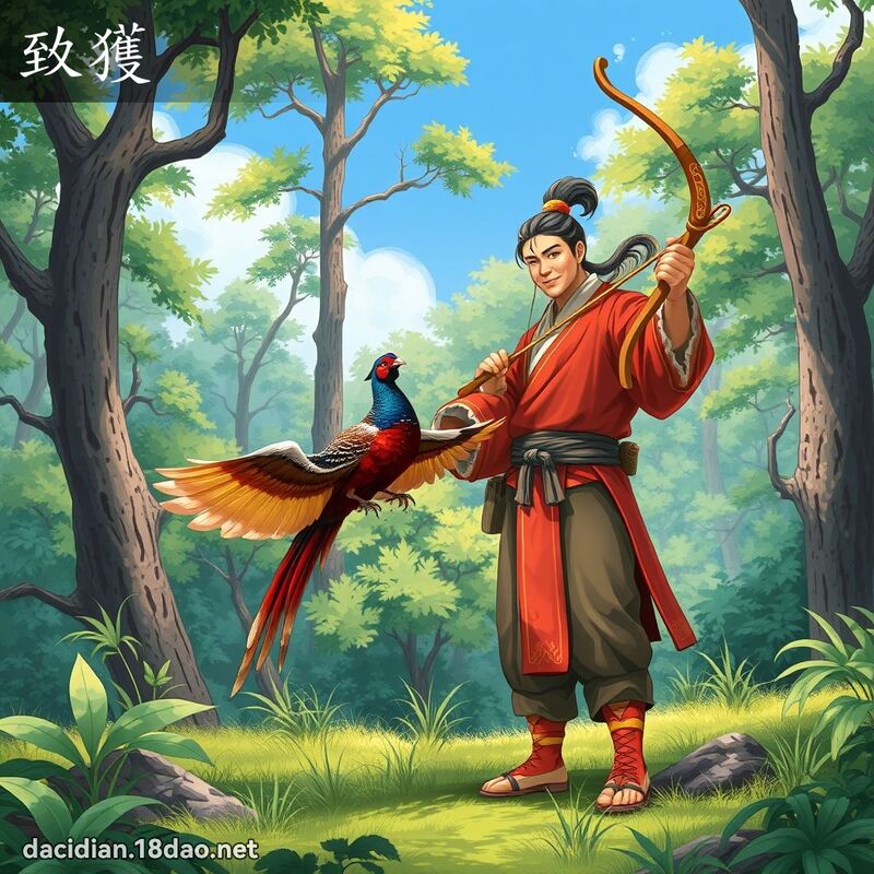 致獲 - 國語大辭典配圖