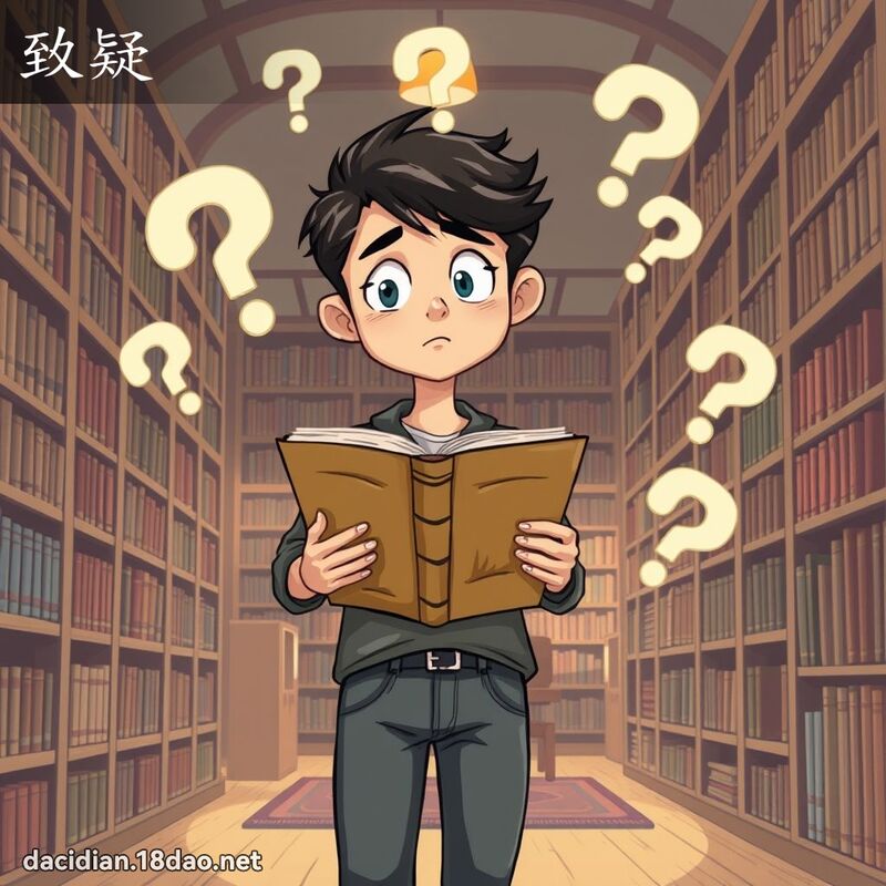 致疑 - 國語大辭典配圖