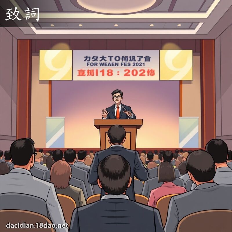 致詞 - 國語大辭典配圖