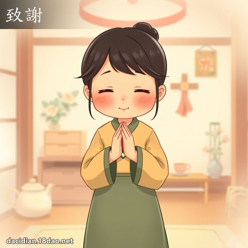 致谢 - 国语大辞典配图