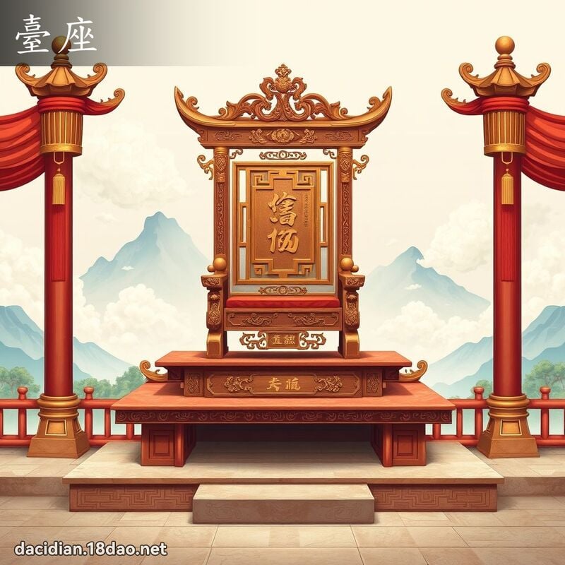 台座 - 国语大辞典配图