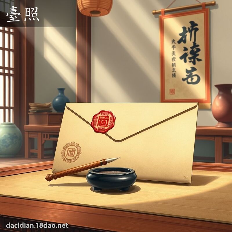 臺照 - 國語大辭典配圖