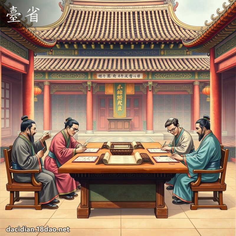 臺省 - 國語大辭典配圖
