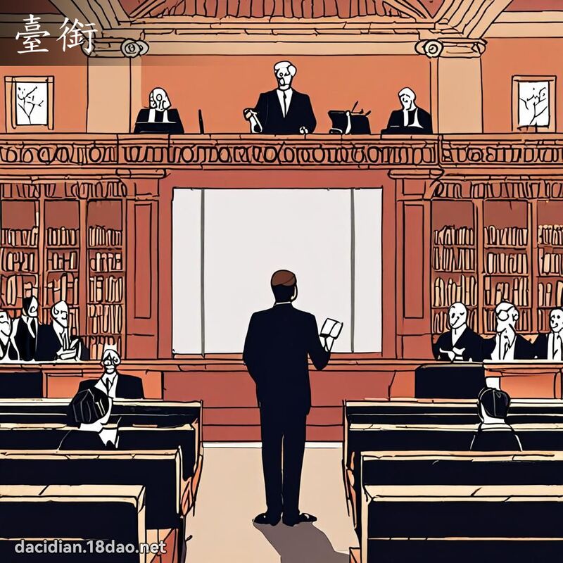 臺銜 - 國語大辭典配圖