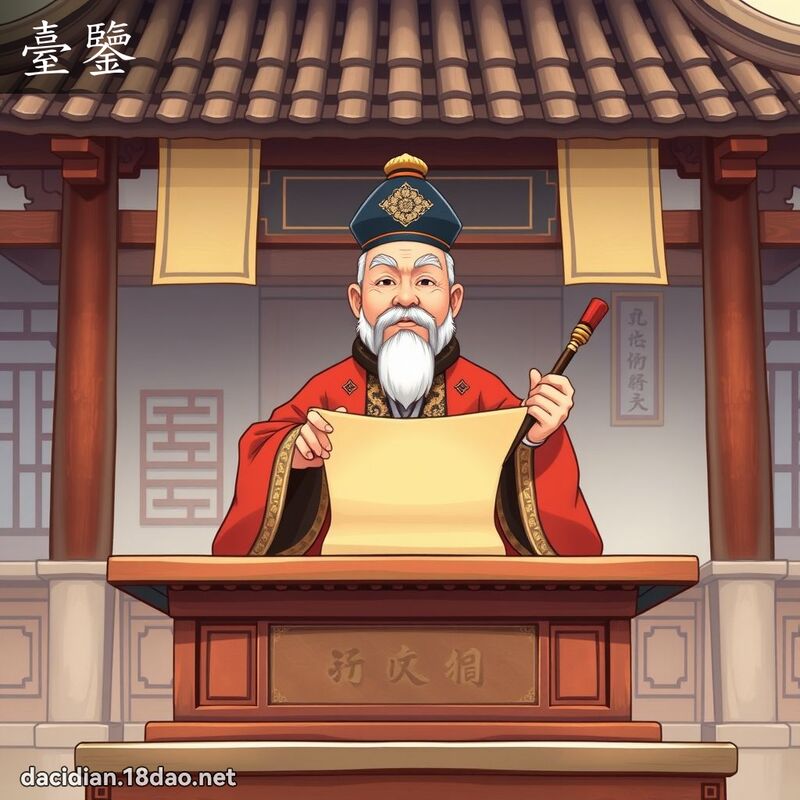 台鉴 - 国语大辞典配图