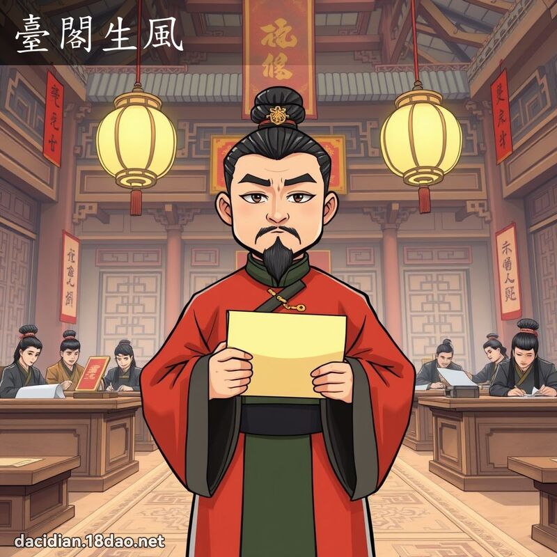 台阁生风 - 国语大辞典配图