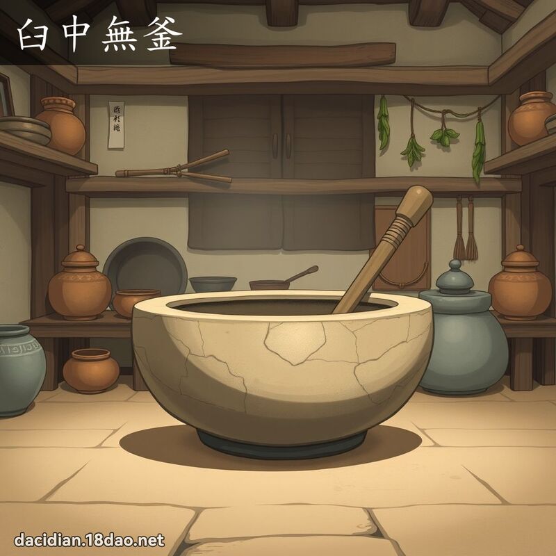 臼中無釜 - 國語大辭典配圖