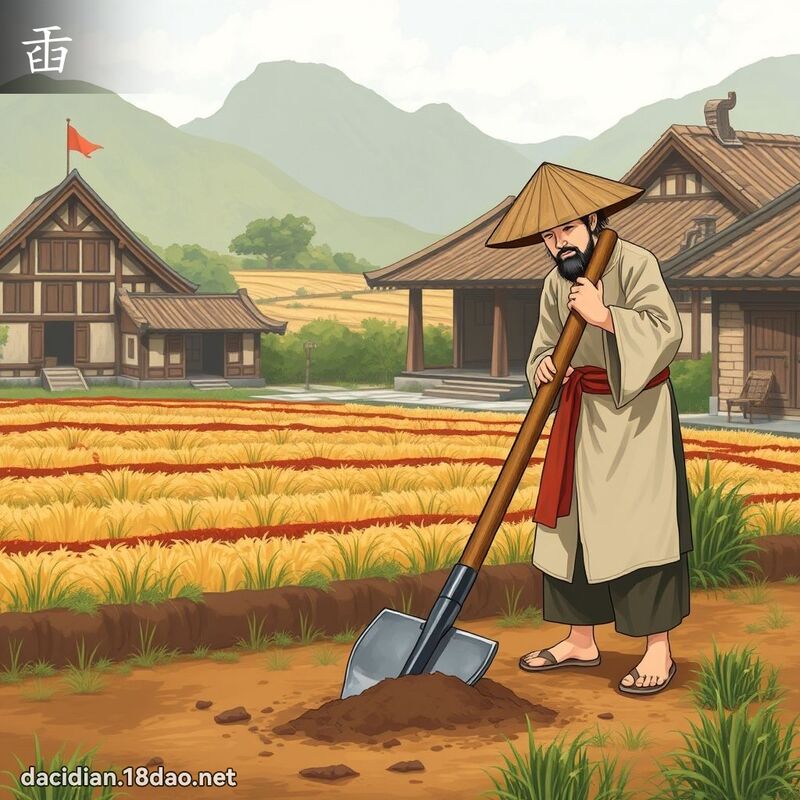 臿 - 国语大辞典配图