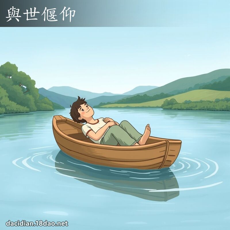 与世偃仰 - 国语大辞典配图