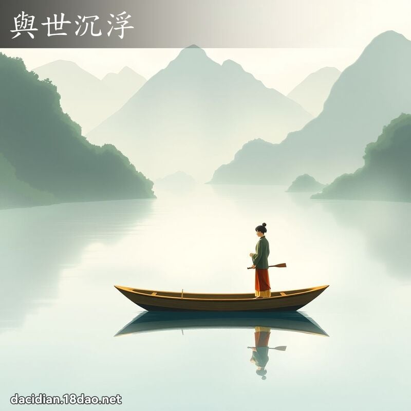 與世沉浮 - 國語大辭典配圖