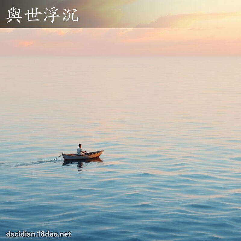 与世浮沉 - 国语大辞典配图