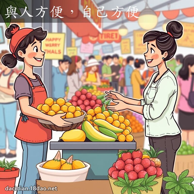与人方便，自己方便 - 国语大辞典配图