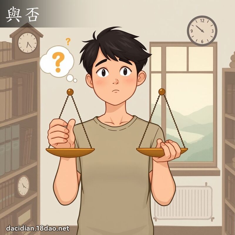 與否 - 國語大辭典配圖