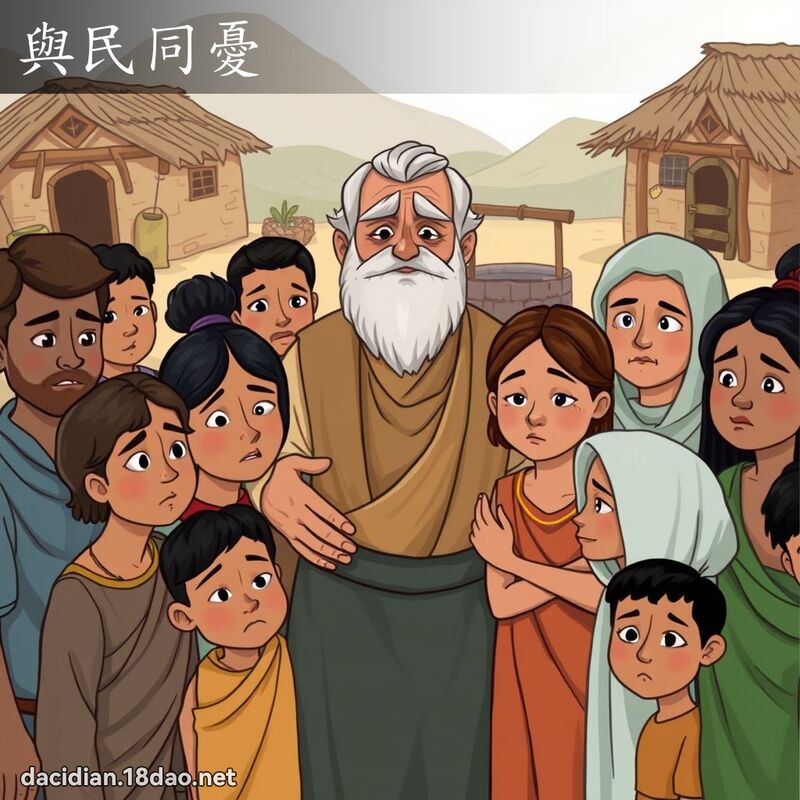 与民同忧 - 国语大辞典配图