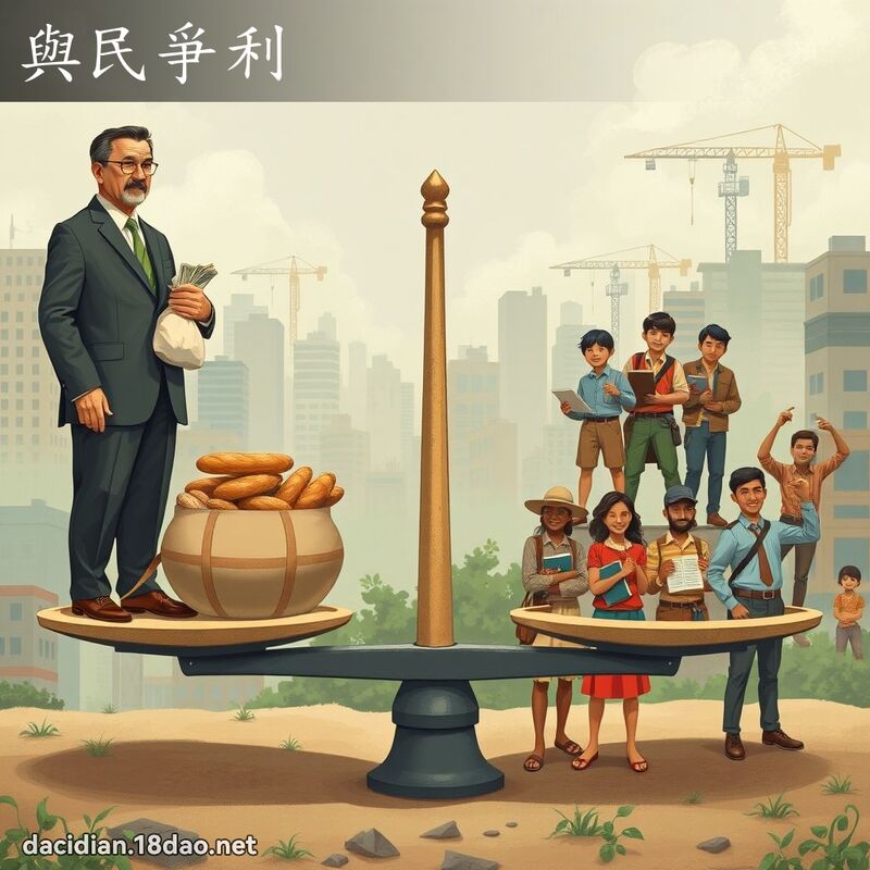 與民爭利 - 國語大辭典配圖