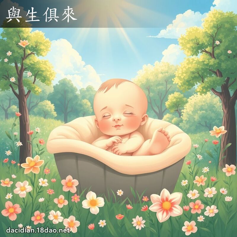 与生俱来 - 国语大辞典配图