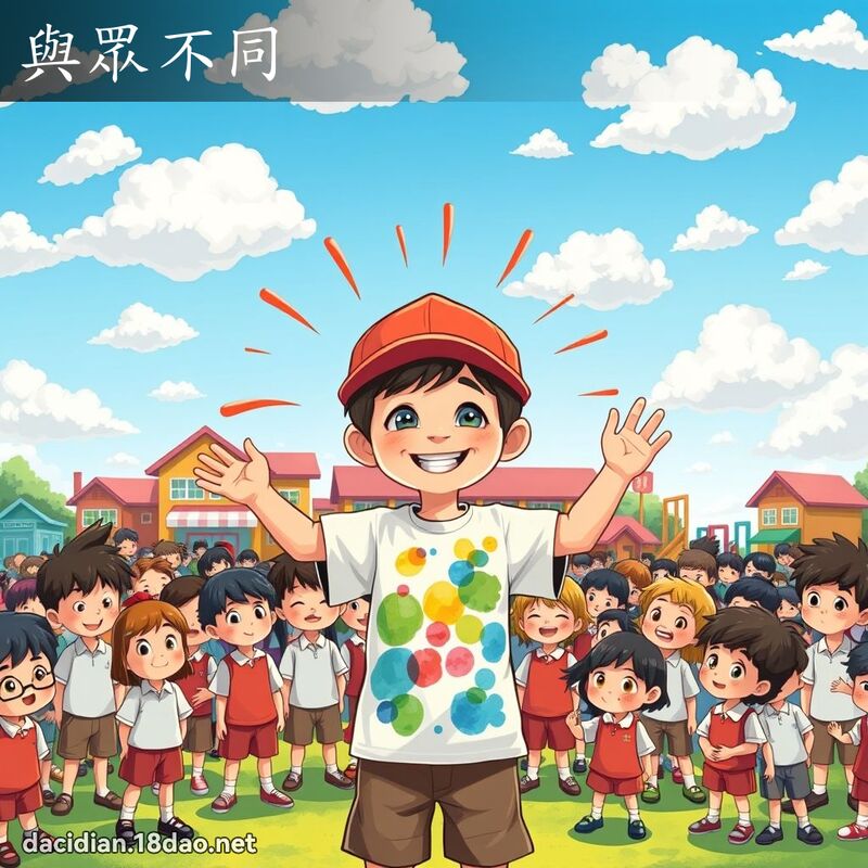 與眾不同 - 國語大辭典配圖