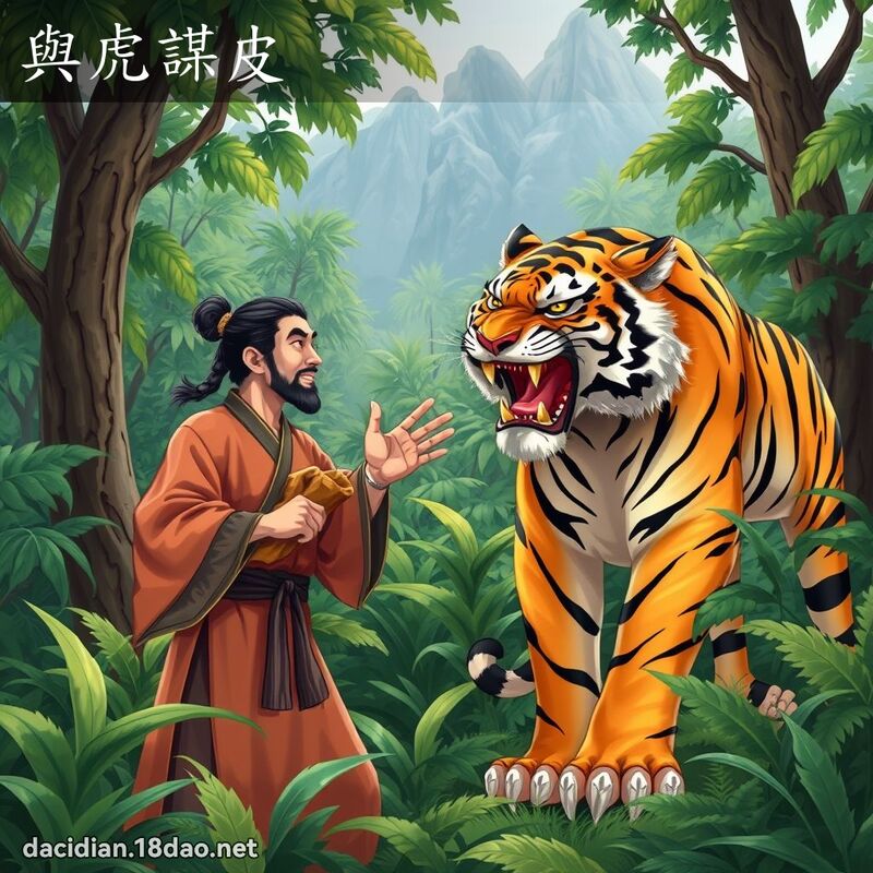 与虎谋皮 - 国语大辞典配图