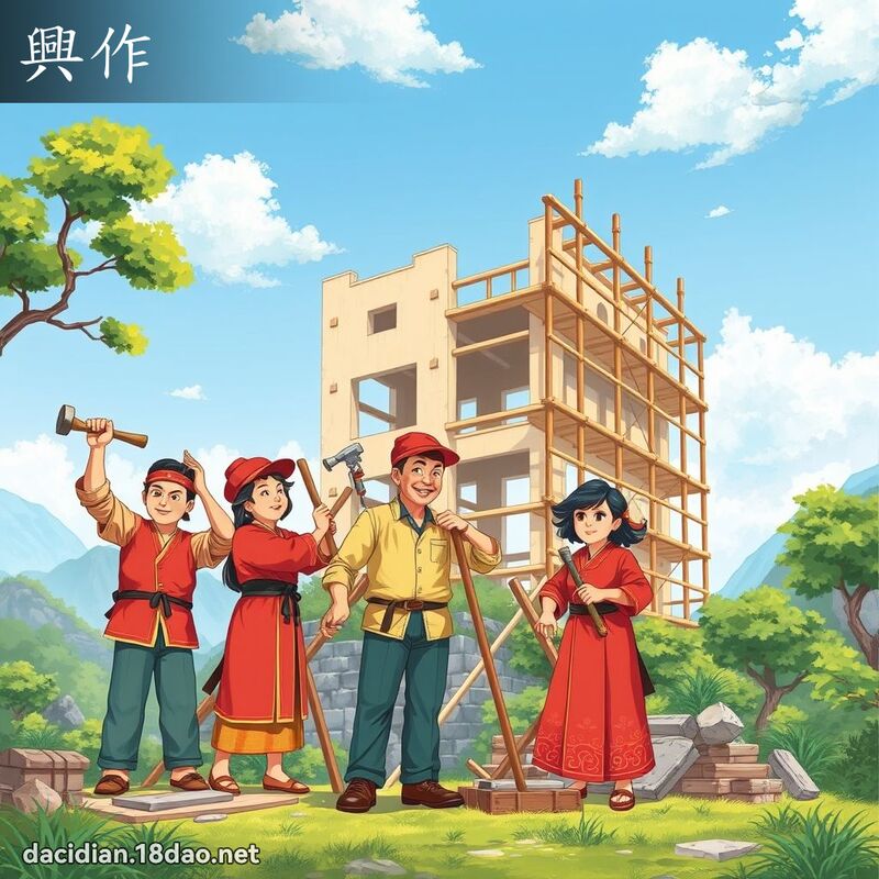 兴作 - 国语大辞典配图