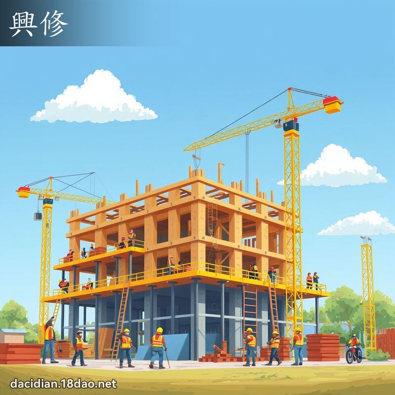 兴修 - 国语大辞典配图