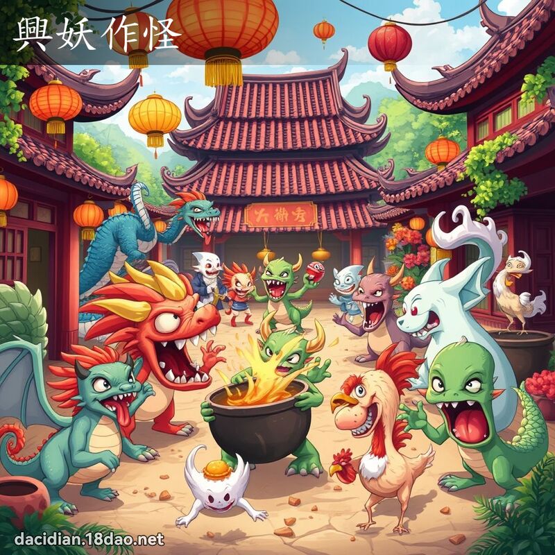 興妖作怪 - 國語大辭典配圖