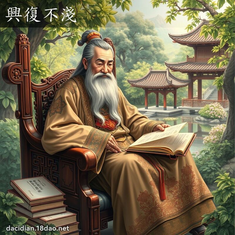 兴復不浅 - 国语大辞典配图