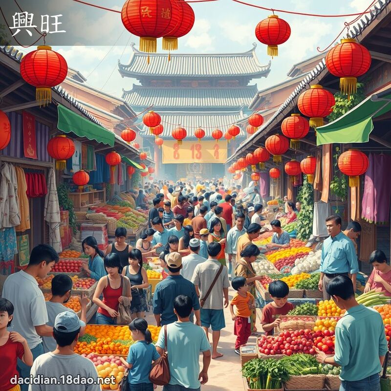 兴旺 - 国语大辞典配图