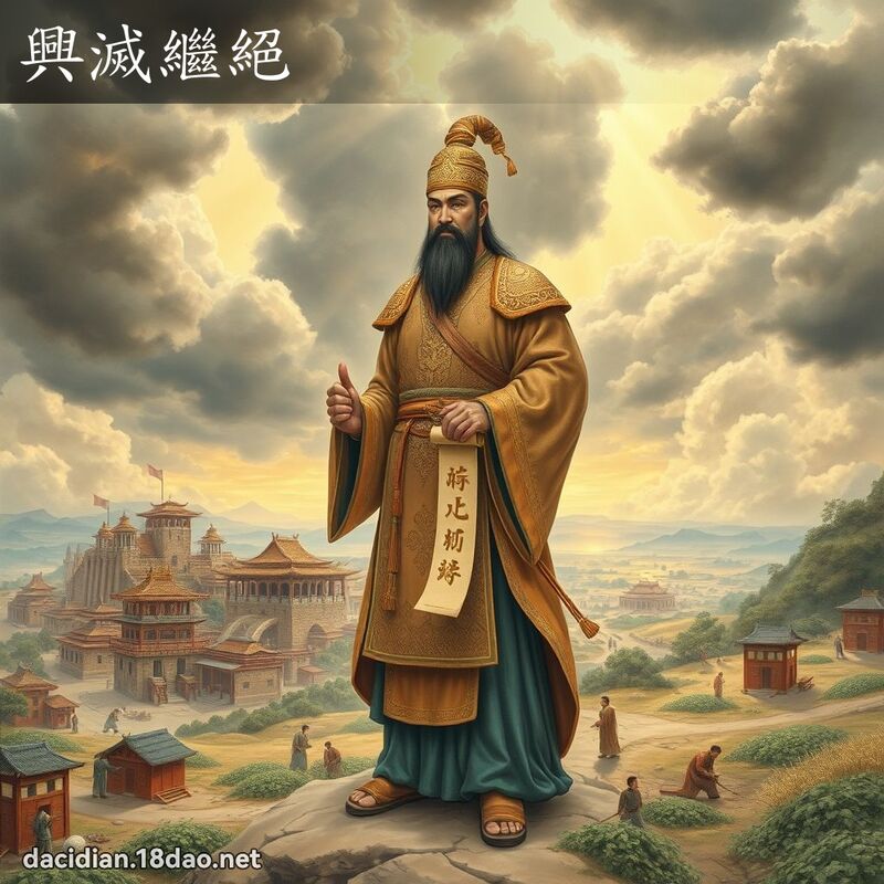 興滅繼絕 - 國語大辭典配圖