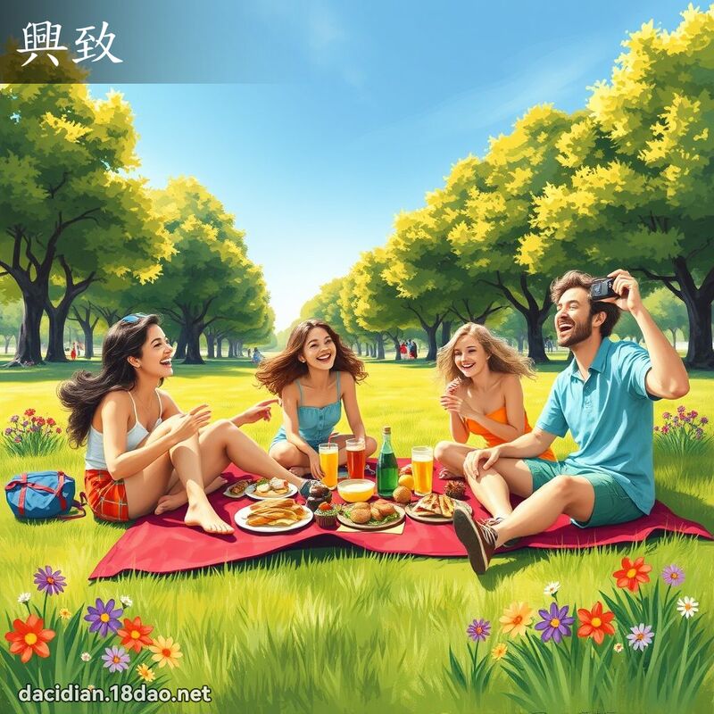 兴致 - 国语大辞典配图