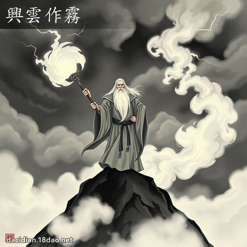 興雲作霧 - 國語大辭典配圖
