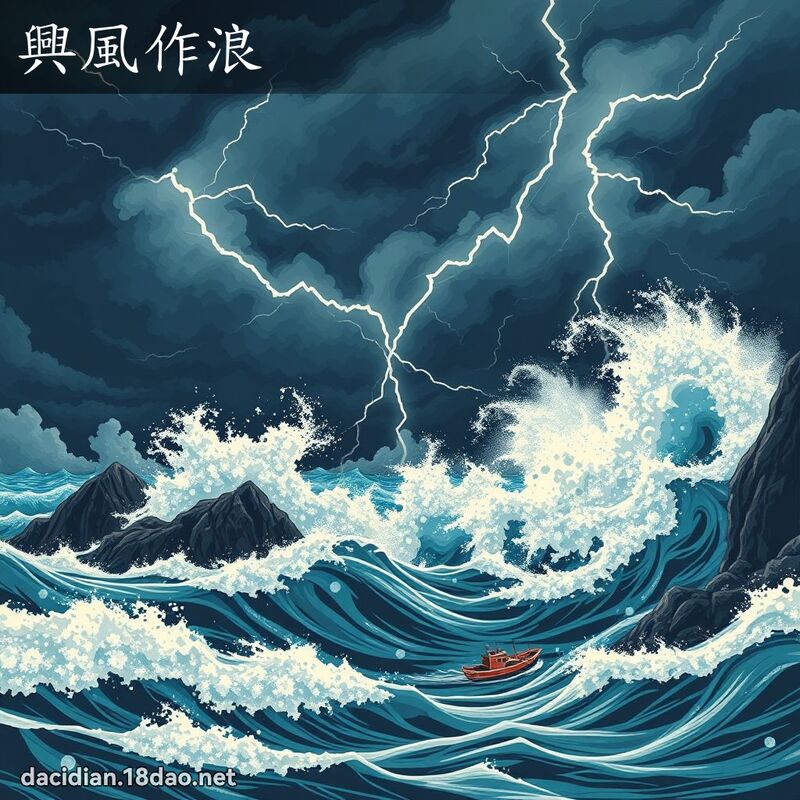 興風作浪 - 國語大辭典配圖