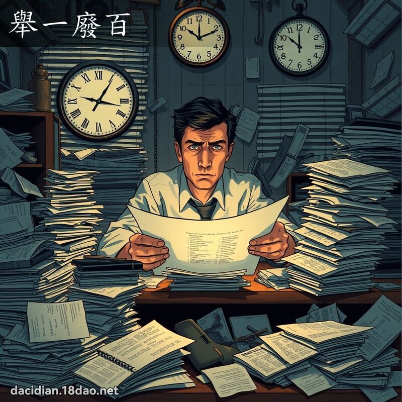 舉一廢百 - 國語大辭典配圖