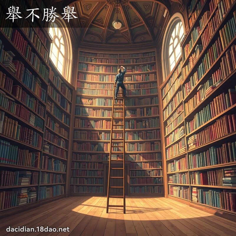 舉不勝舉 - 國語大辭典配圖