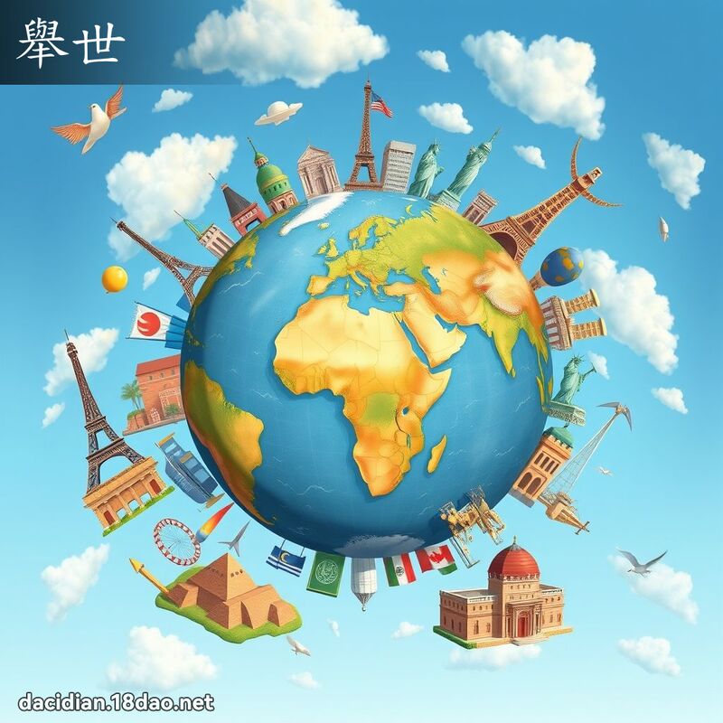 舉世 - 國語大辭典配圖