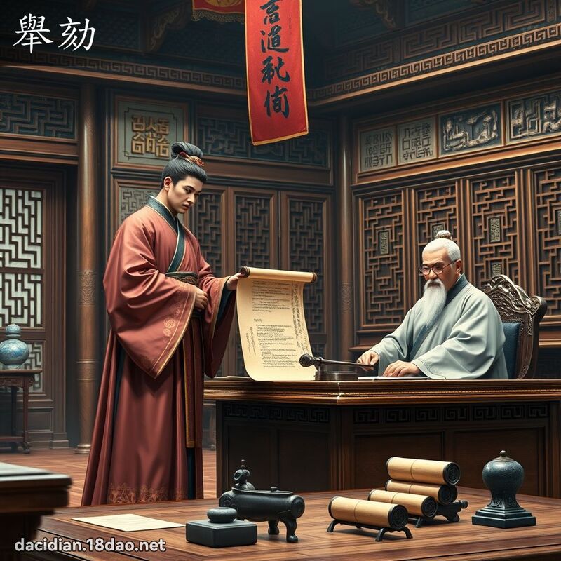 举劾 - 国语大辞典配图