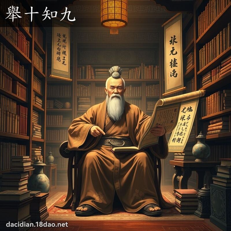 举十知九 - 国语大辞典配图