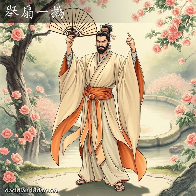 舉扇一撝 - 國語大辭典配圖