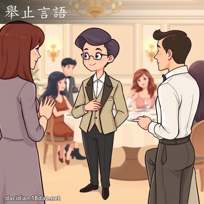 举止言语 - 国语大辞典配图