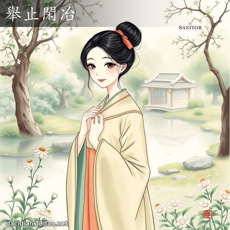 舉止閑冶 - 國語大辭典配圖