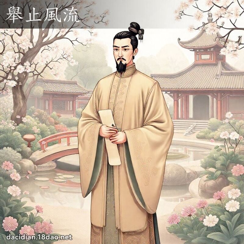 举止风流 - 国语大辞典配图