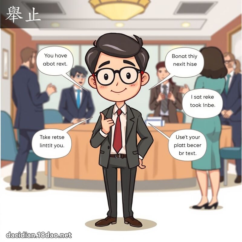 舉止 - 國語大辭典配圖
