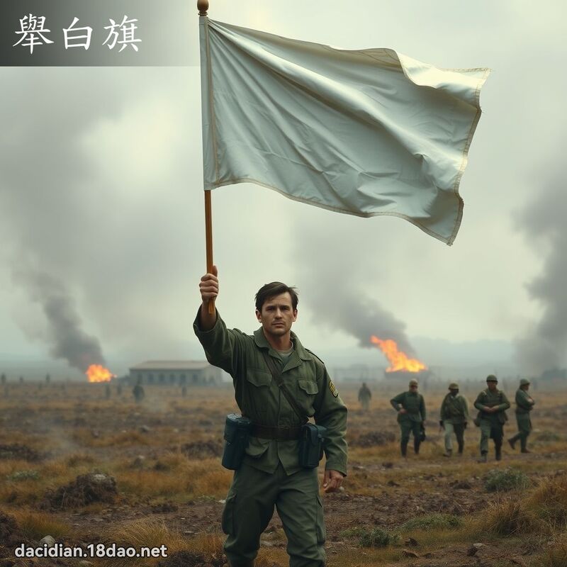 举白旗 - 国语大辞典配图