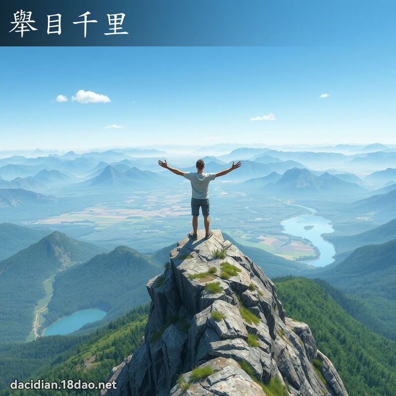 举目千里 - 国语大辞典配图